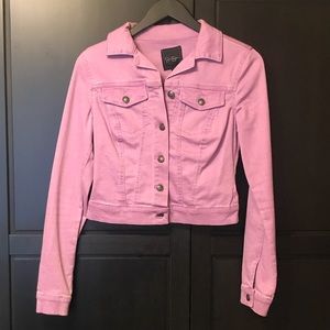Fuscia denim jacket